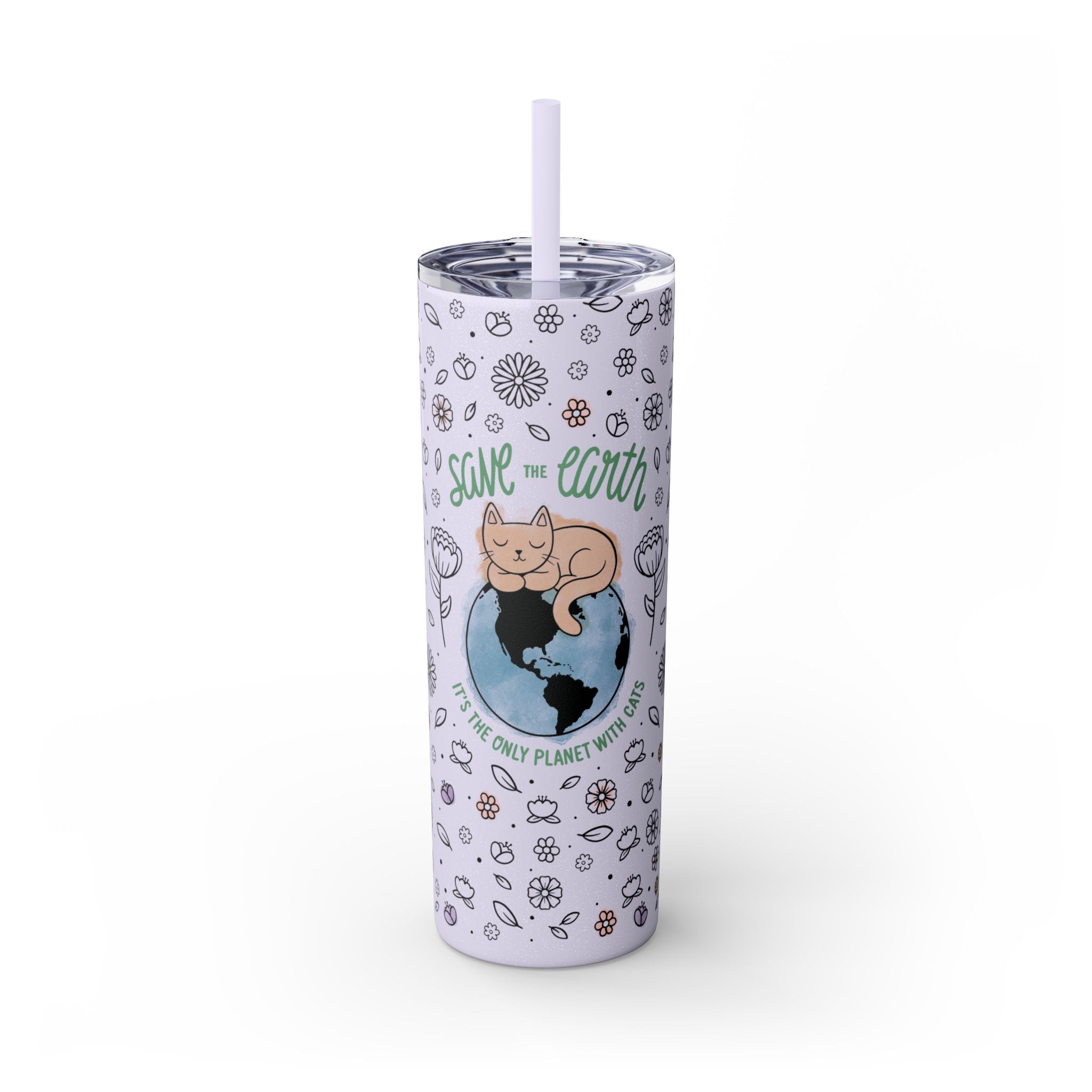 Save the Earth Glitter Tumbler, 20oz
