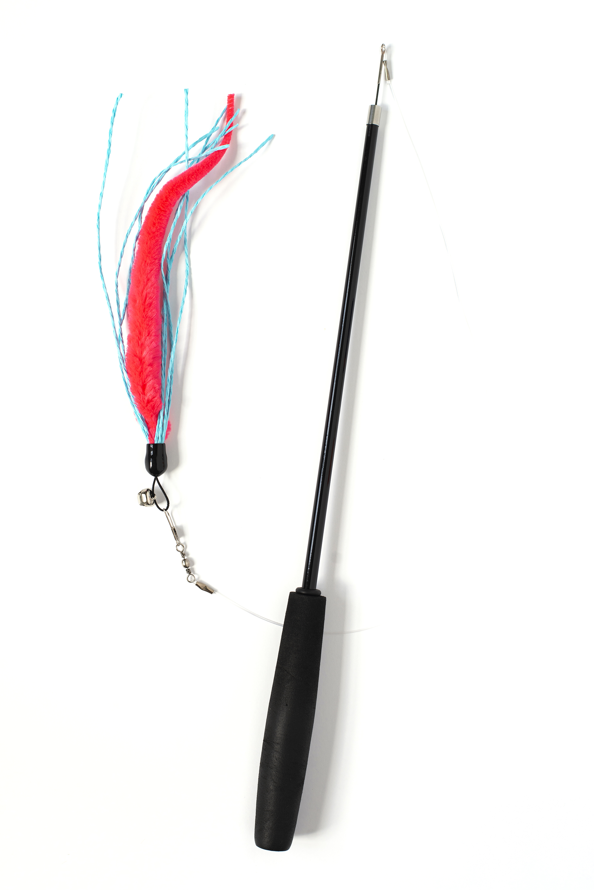 Telescoping Wiggly Worm Cat Teaser Wand